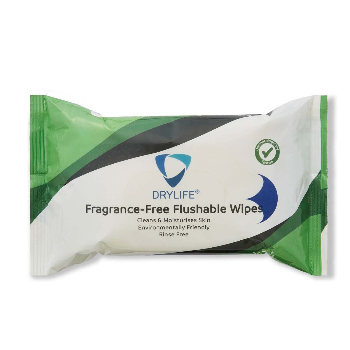 Drylife Fragrance-Free Flushable Wet Wipes - Pack of 24
