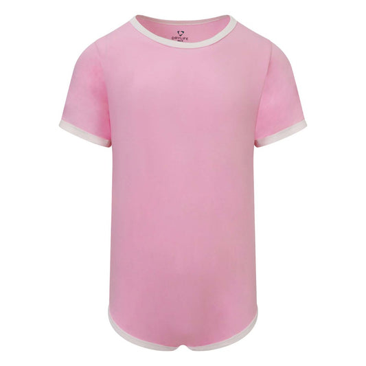 KeepDry Short-Sleeved Bodysuit - Pastel Pink