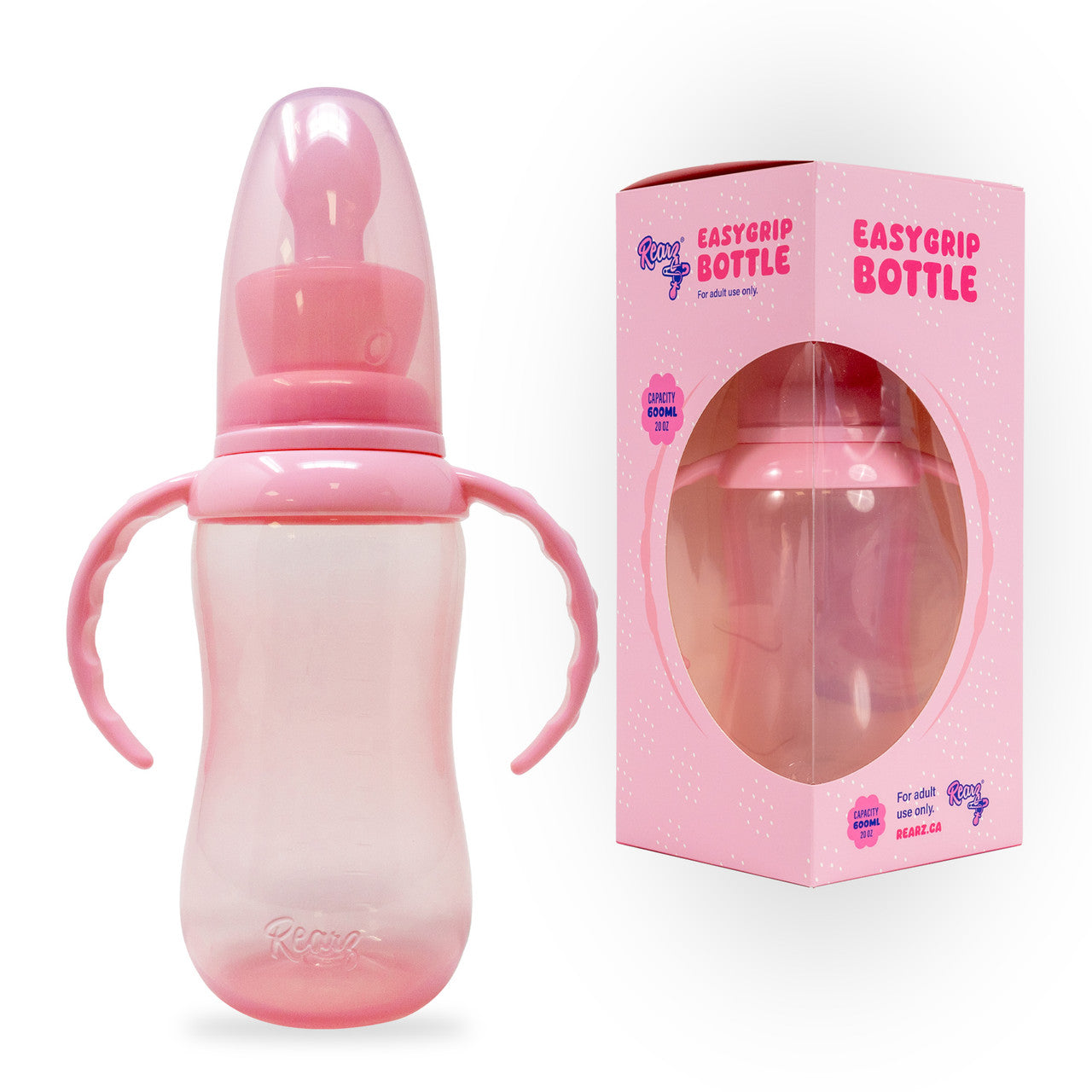 Rearz Pink Easy Grip Adult Bottle