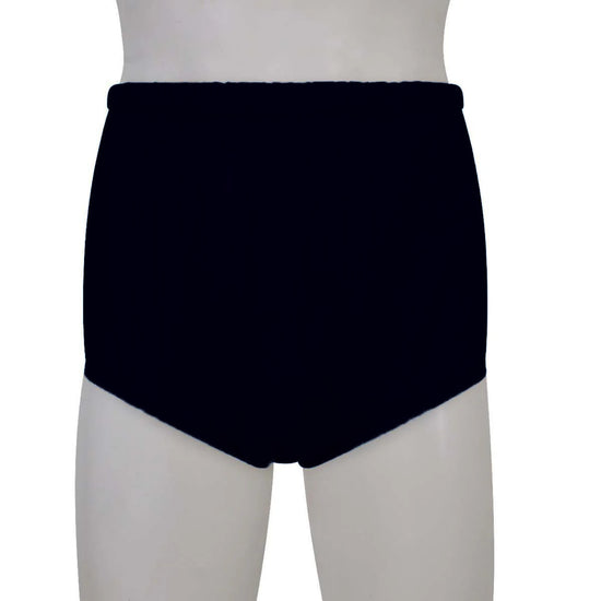 KeepDry Premium Plastic Pants With Wide Waistband - Black VAT Exempt Incontinence Aid