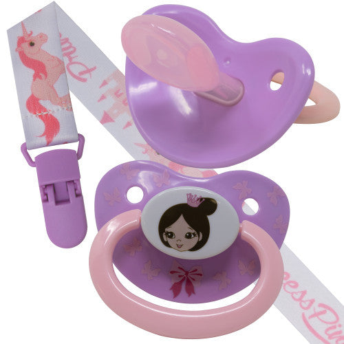 Princess Pink 2 Pacifier Set