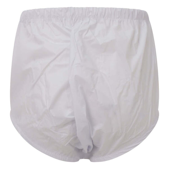 KeepDry Premium Plastic Pants With Wide Waistband - White