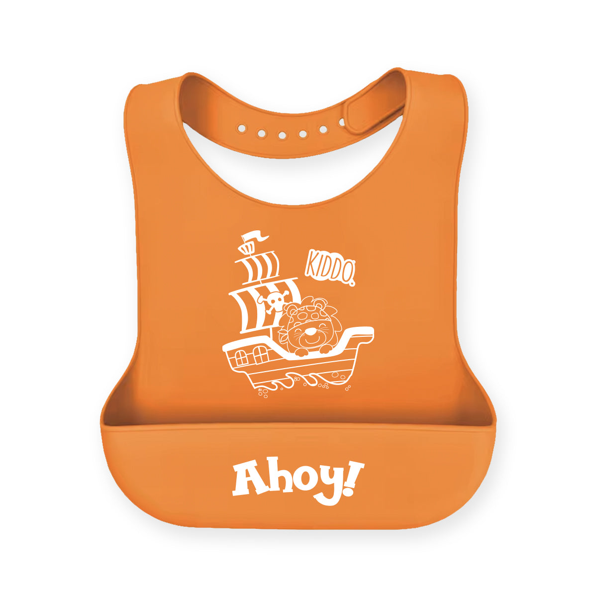 Kiddo Little Sailor Ahoy Silicone Bib