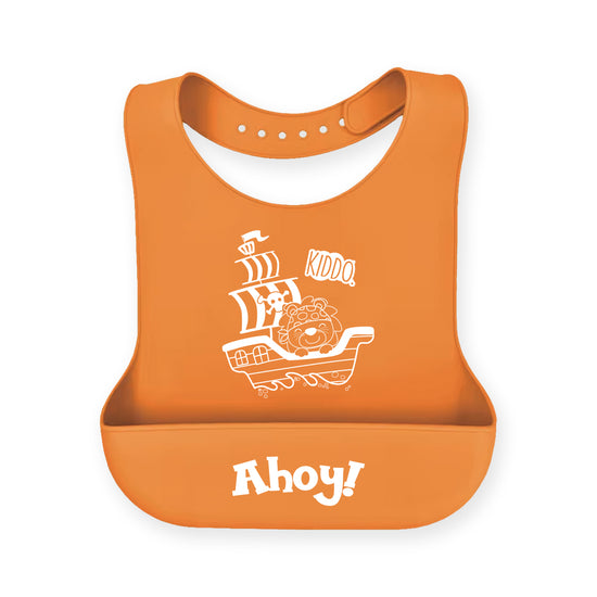 Kiddo Little Sailor Ahoy Silicone Bib