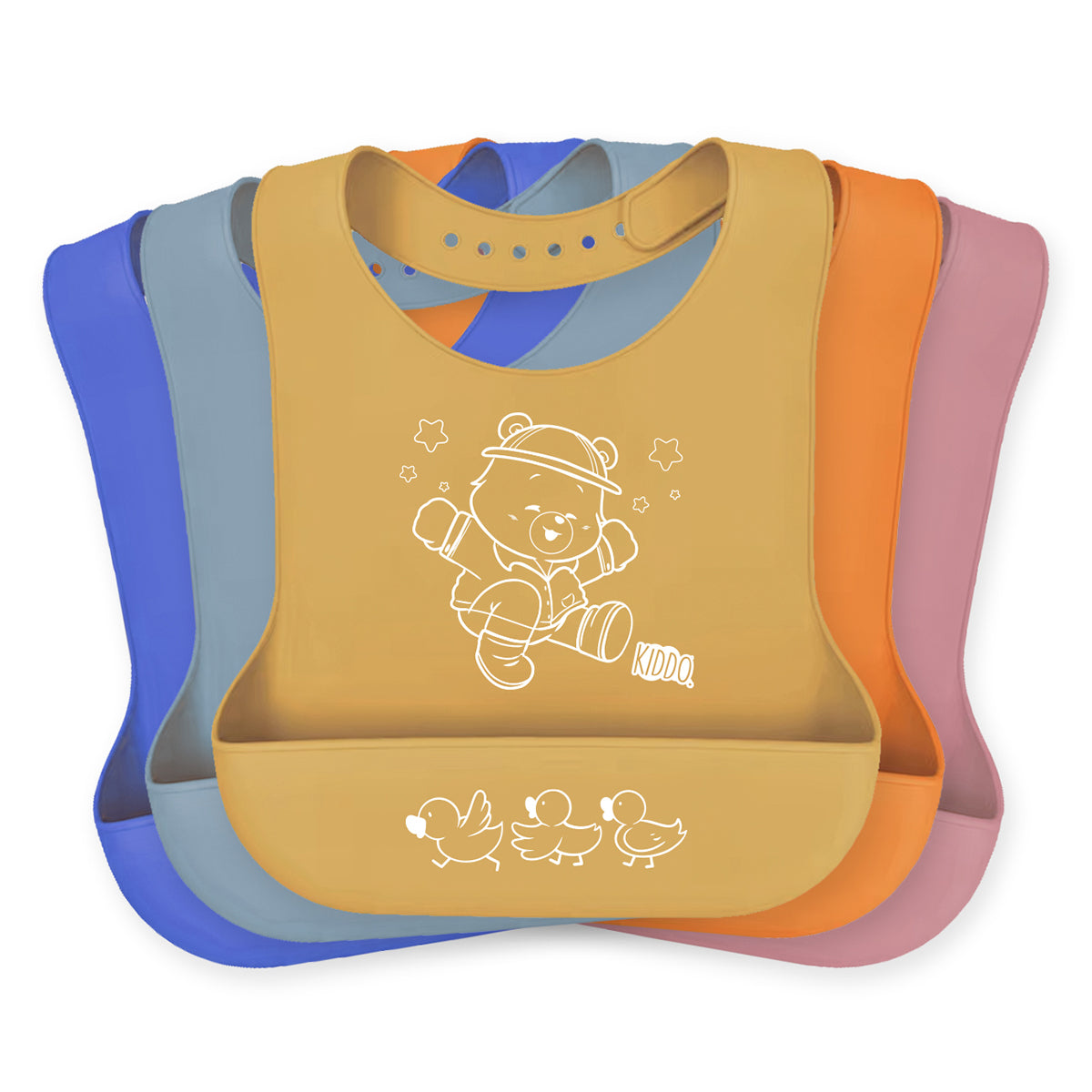Kiddo Teddy Silicone Bib