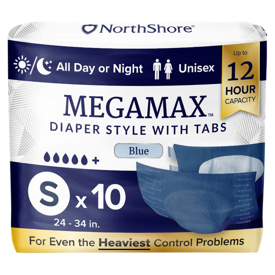 NorthShore MEGAMAX Blue VAT Exempt Adult Incontinence Slip