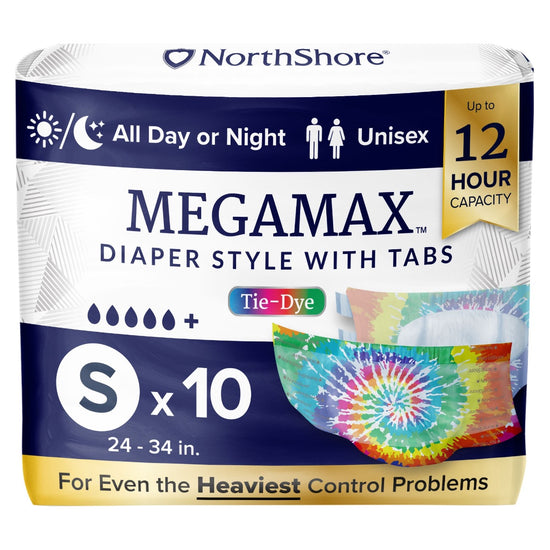 NorthShore MEGAMAX Tie-Dye VAT Exempt Adult Incontinence Slip