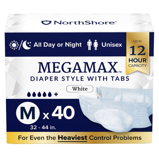 NorthShore MEGAMAX White VAT Exempt Adult Incontinence Slip