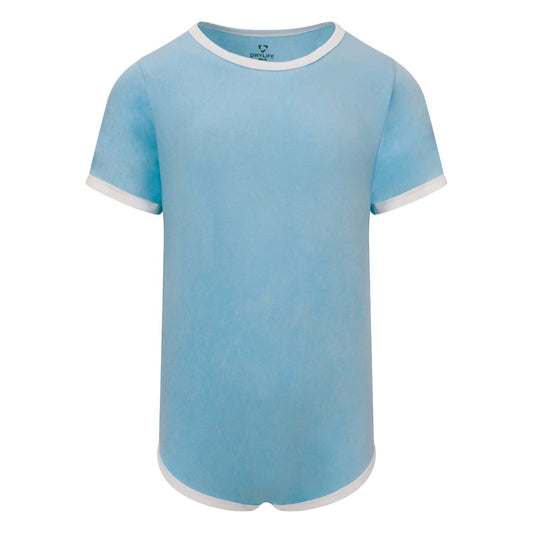 KeepDry Short-Sleeved Bodysuit - Pastel Blue