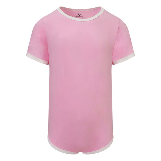 KeepDry Short-Sleeved Bodysuit - Pastel Pink