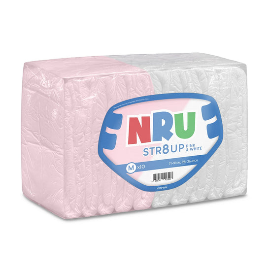 NRU STR8UP Pink and White