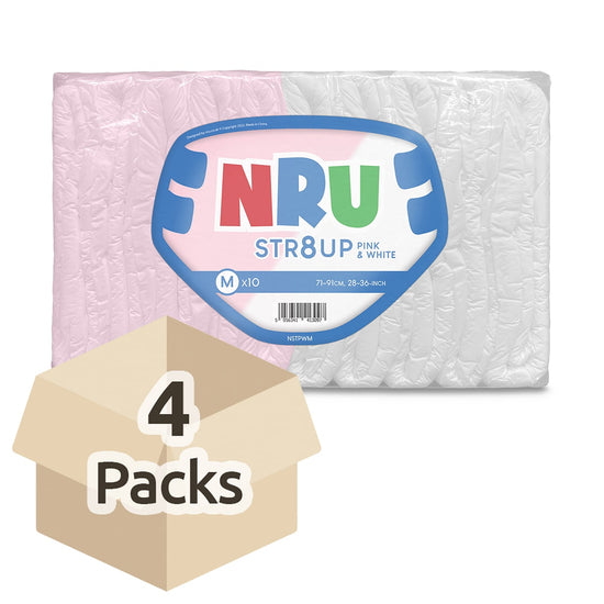 NRU STR8UP Pink and White