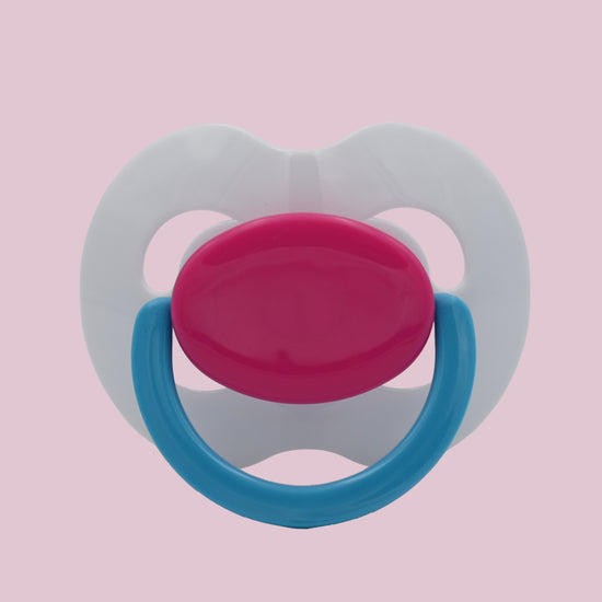 White Pink light blue Pacifier Kiddo LULLY XXL